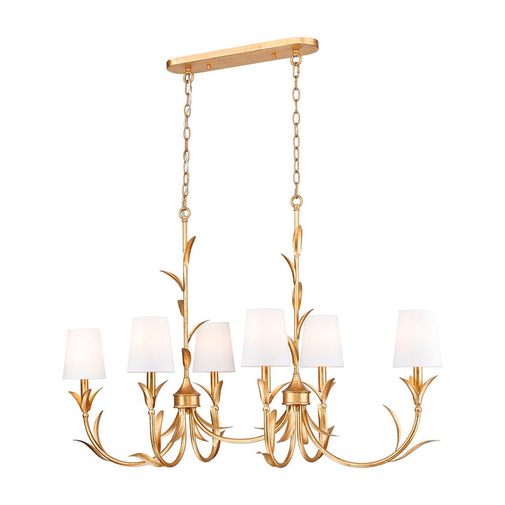 6 Light Linear Chandelier by Z-Lite