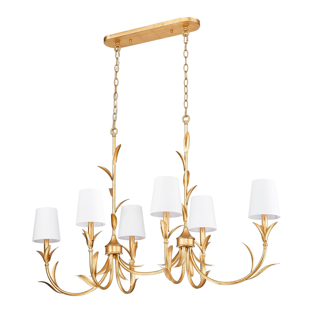 6 Light Linear Chandelier