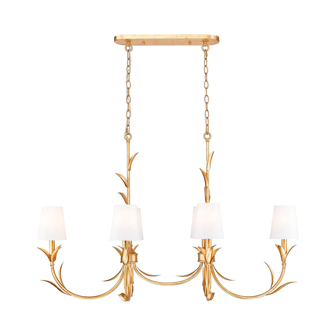 6 Light Linear Chandelier