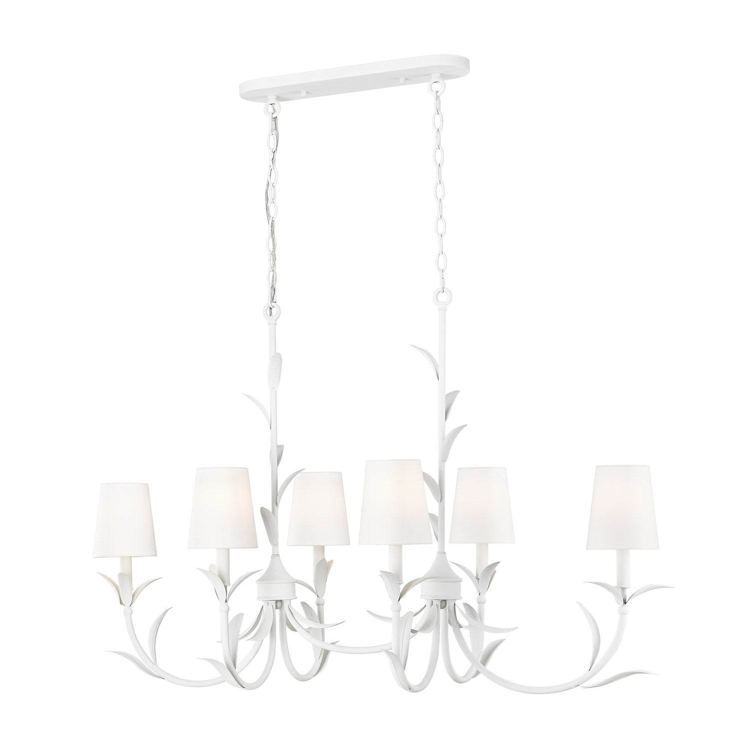6 Light Linear Chandelier by Z-Lite