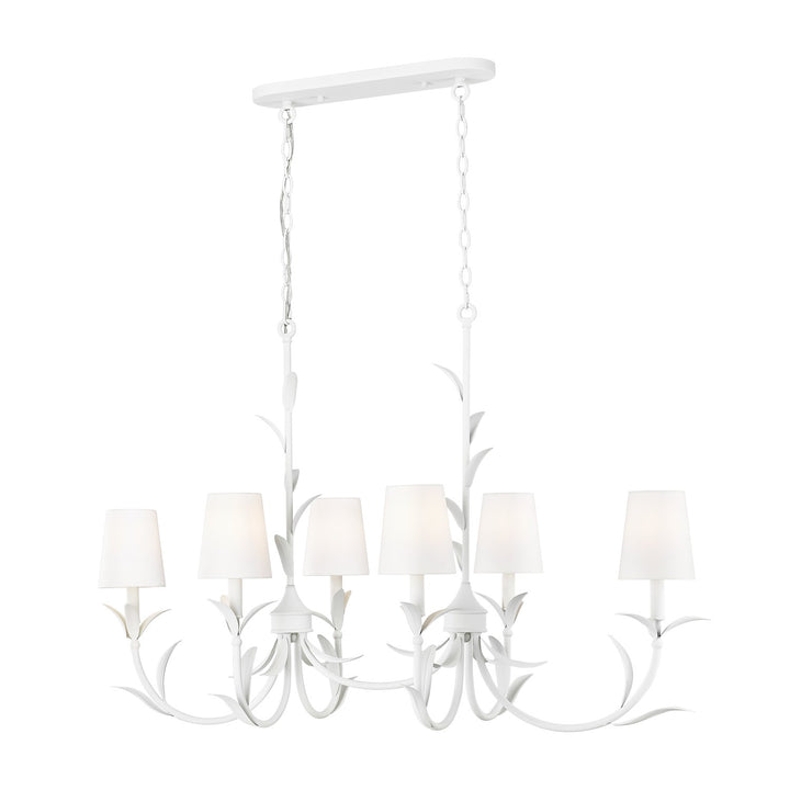 6 Light Linear Chandelier by Z-Lite