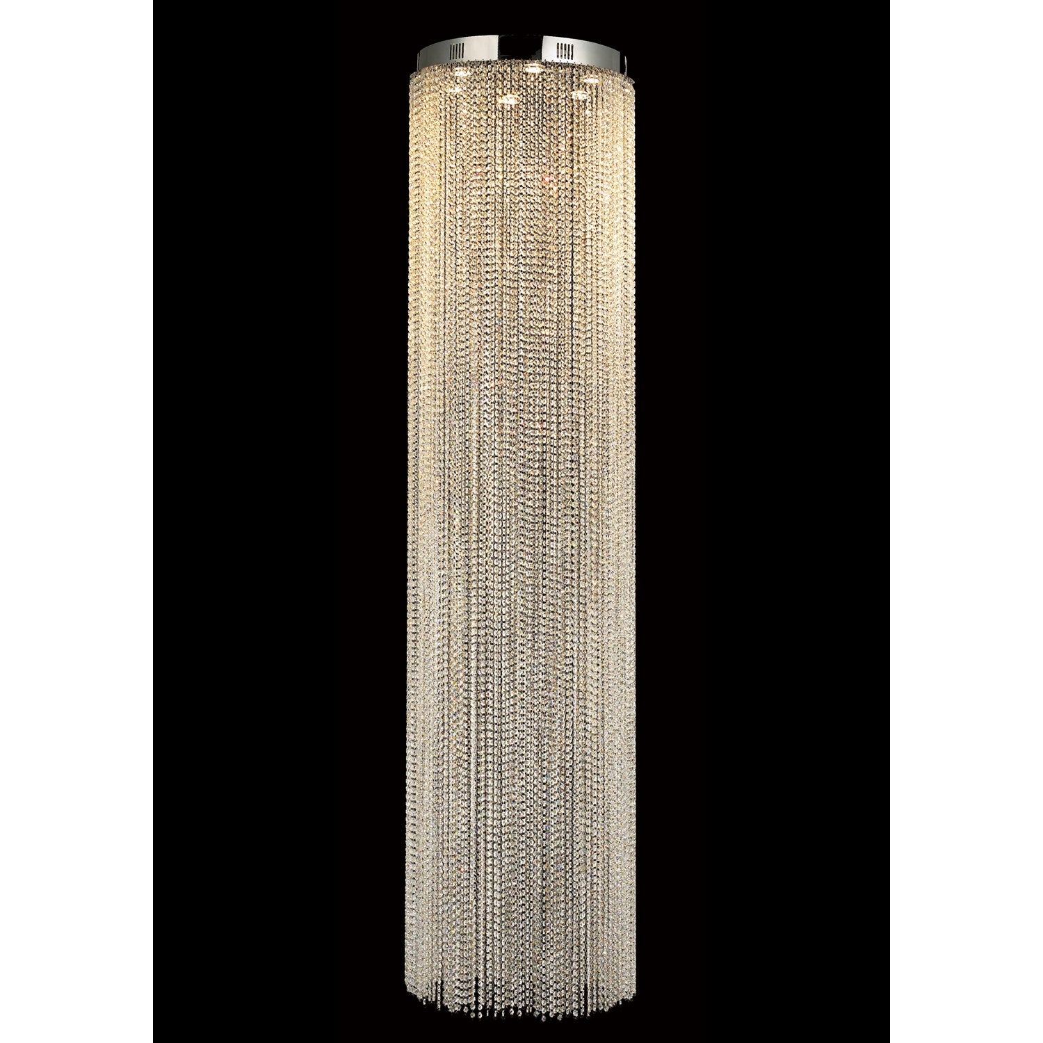 6-Light Chrome Metal Chandelier With Chain Drop by Bethel