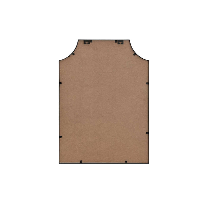 Notched Metal Mirror 22X30 Inch In Black