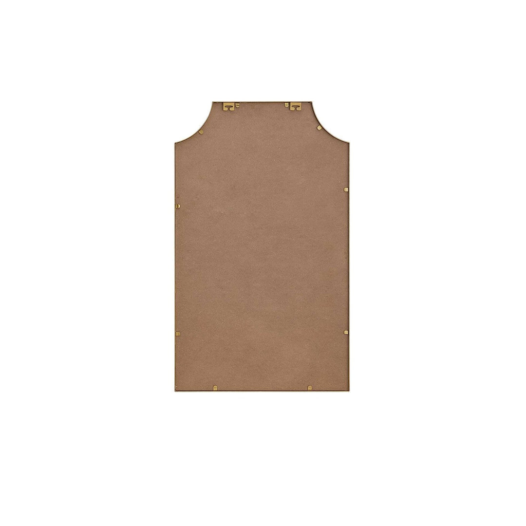 Notched Metal Mirror 22X36 Inch In Brass