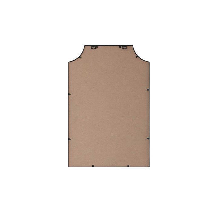 Notched Metal Mirror 24X36 Inch In Black