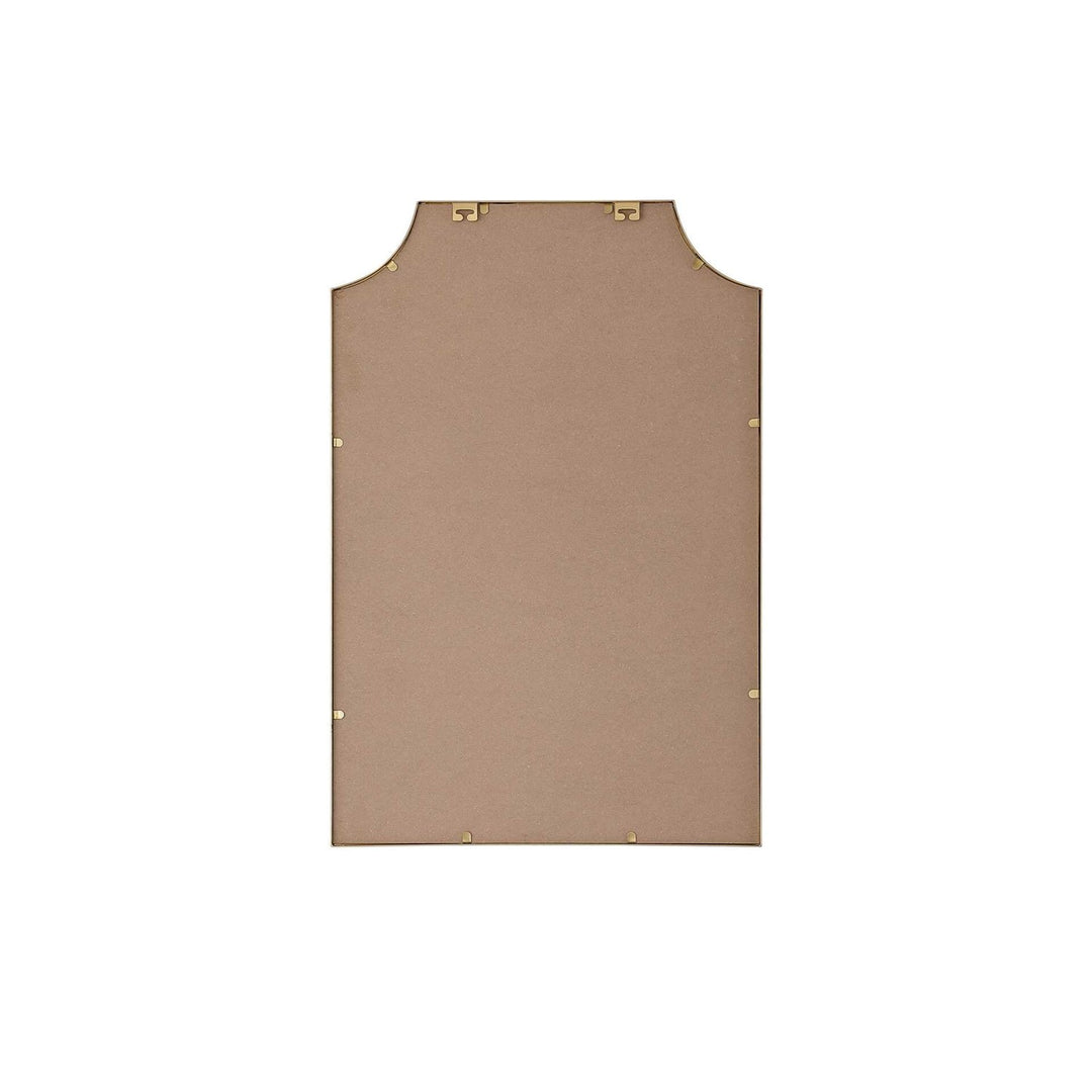 Notched Metal Mirror 24X36 Inch In Brass