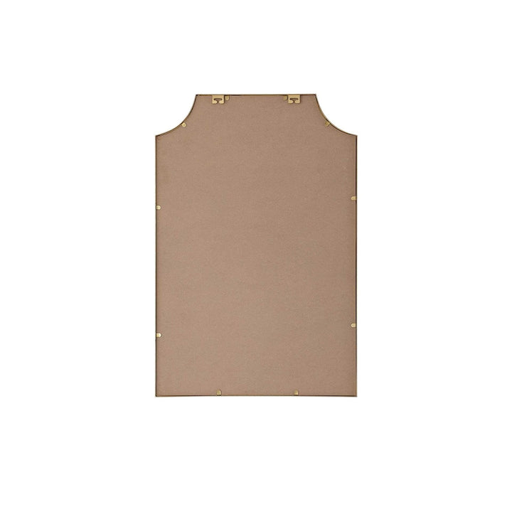 Notched Metal Mirror 24X36 Inch In Brass