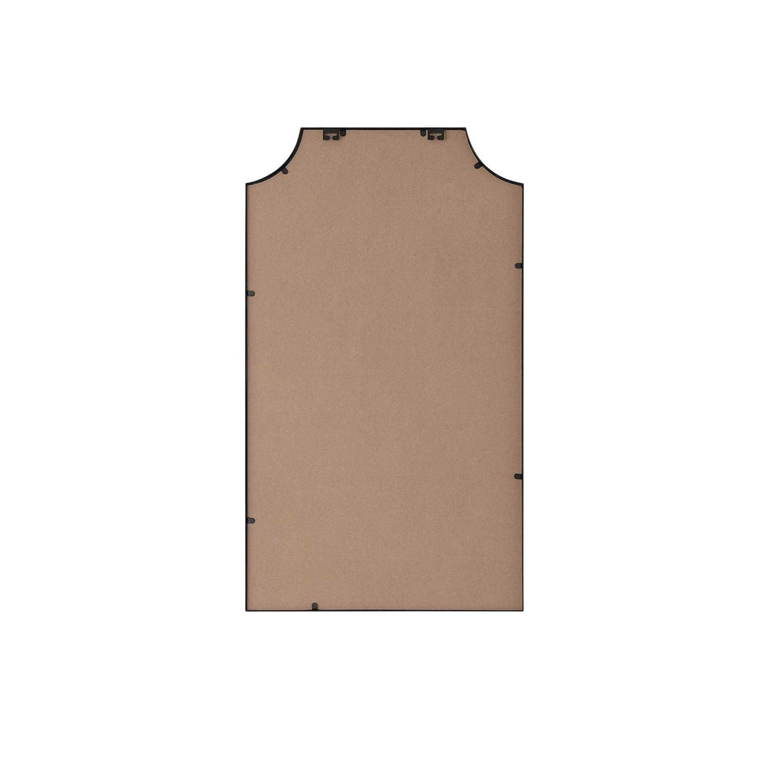 Notched Metal Mirror 24X42 Inch In Black
