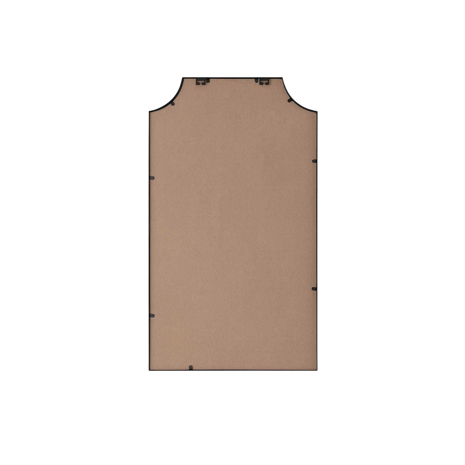 Notched Metal Mirror 24X42 Inch In Black