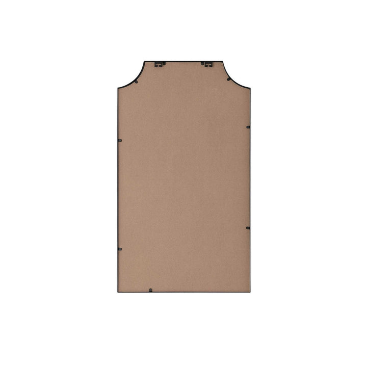 Notched Metal Mirror 24X42 Inch In Black