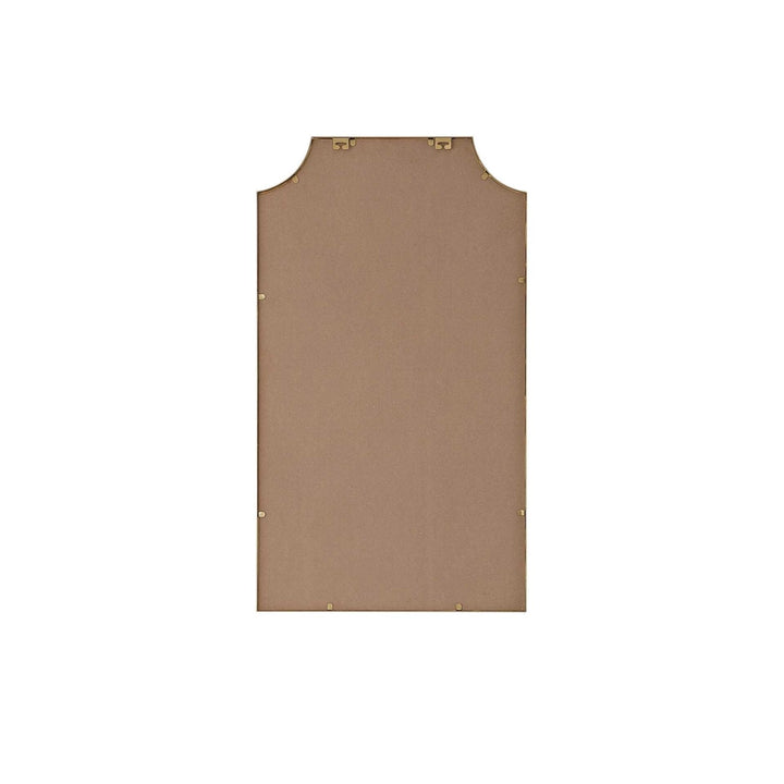 Notched Metal Mirror 24X42 Inch In Brass