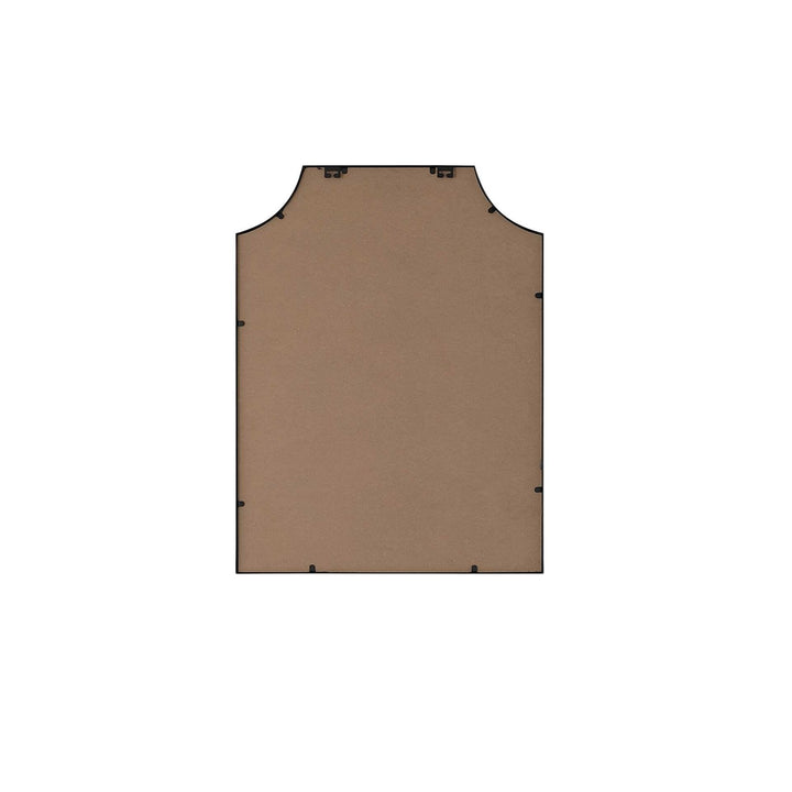 Notched Metal Mirror 27X36 Inch In Black