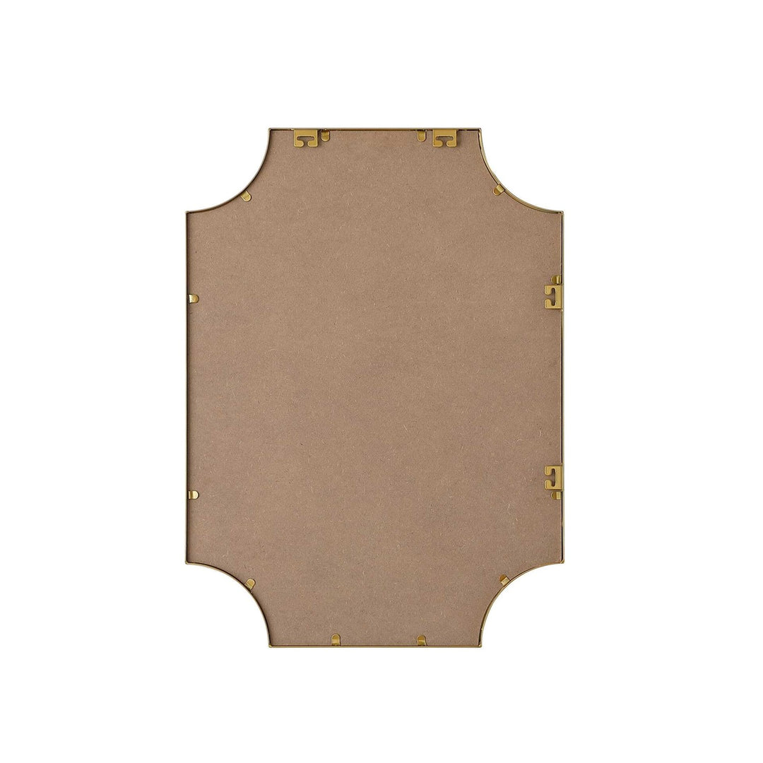 Notched Metal Mirror 22X30 Inch In Brass