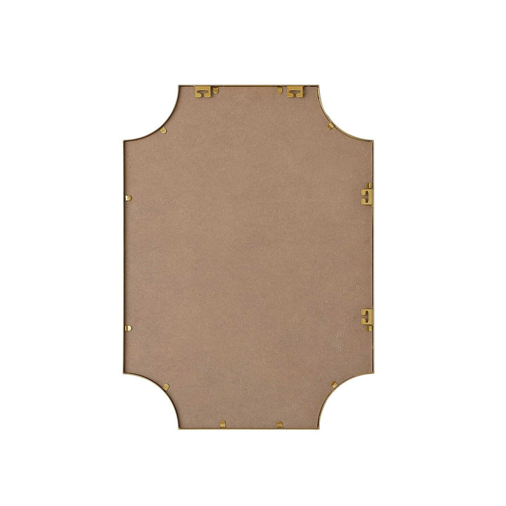 Notched Metal Mirror 22X30 Inch In Brass