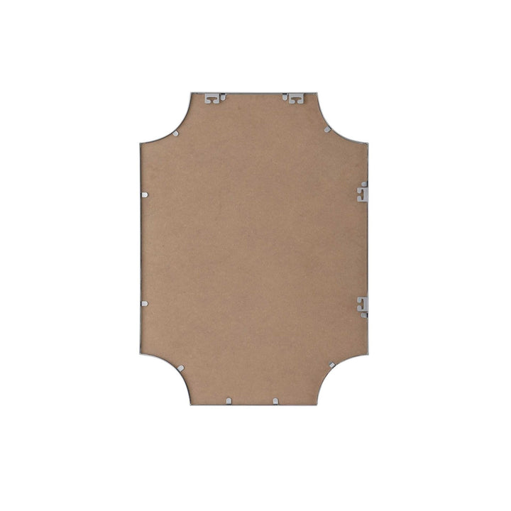 Notched Metal Mirror 22X30 Inch In Silver