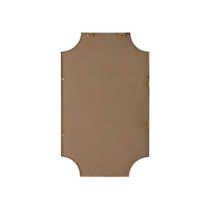 Notched Metal Mirror 22X36 Inch In Brass