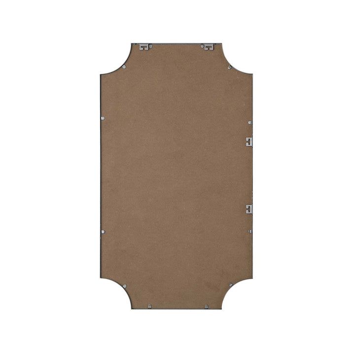 Notched Metal Mirror 24X42 Inch In Silver