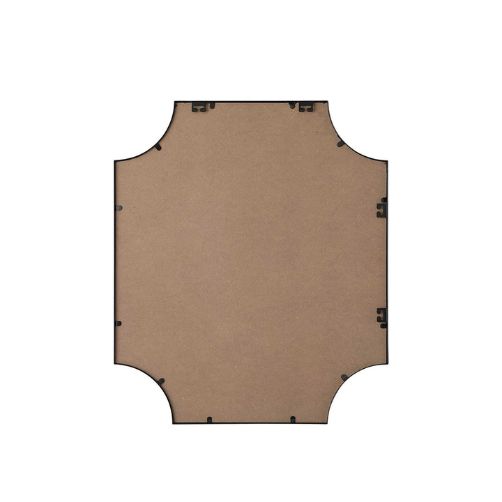 Notched Metal Mirror 27X32 Inch In Black