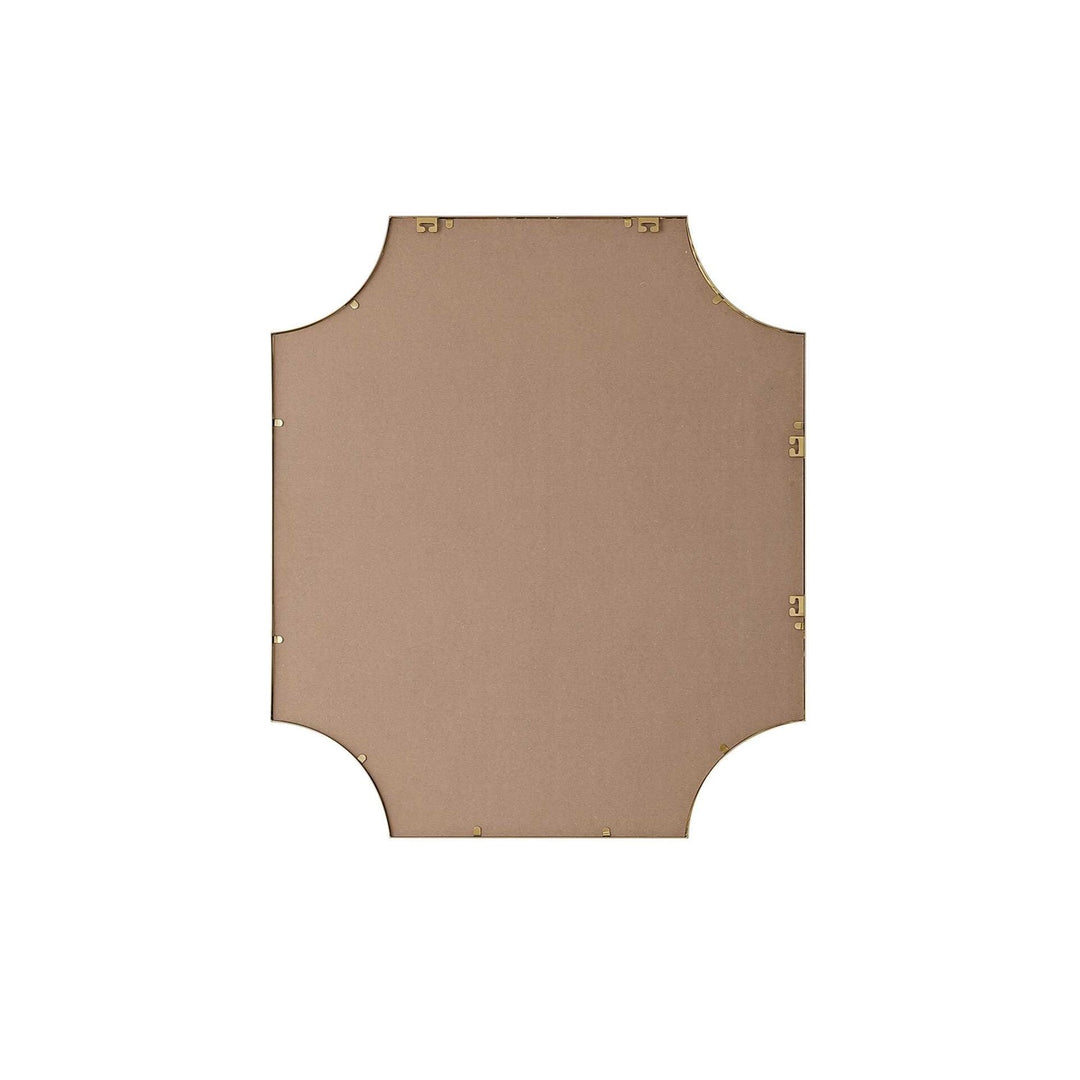 Notched Metal Mirror 36X42 Inch In Brass