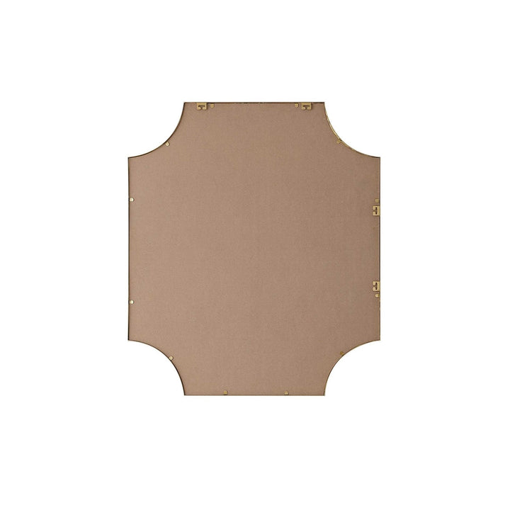 Notched Metal Mirror 36X42 Inch In Brass