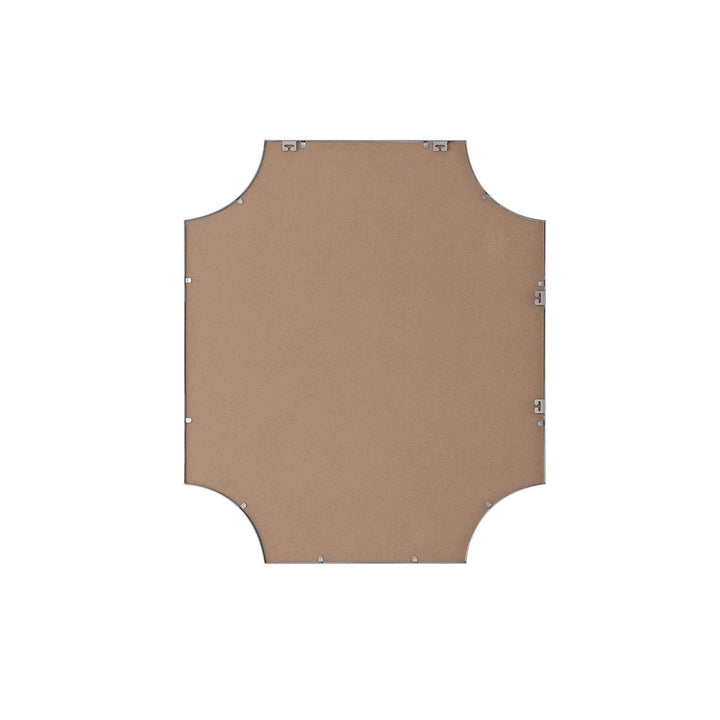 Notched Metal Mirror 36X42 Inch In Silver