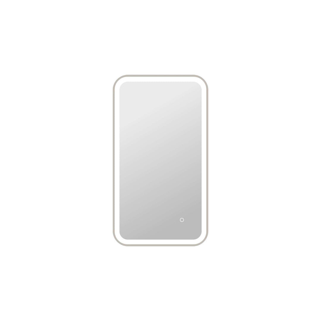 36 Inch Rectangle Led Front And Backlit Wall Mirror In Silver by Elegant Kitchen and Bath