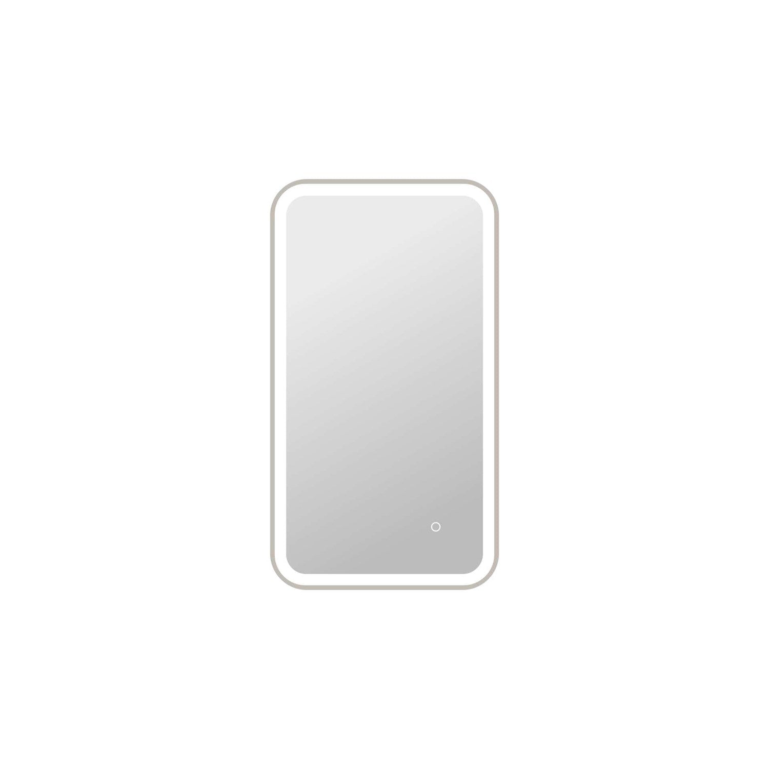 36 Inch Rectangle Led Front And Backlit Wall Mirror In Silver by Elegant Kitchen and Bath