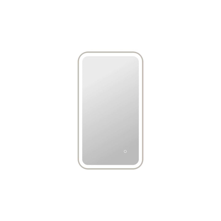 36 Inch Rectangle Led Front And Backlit Wall Mirror In Silver by Elegant Kitchen and Bath