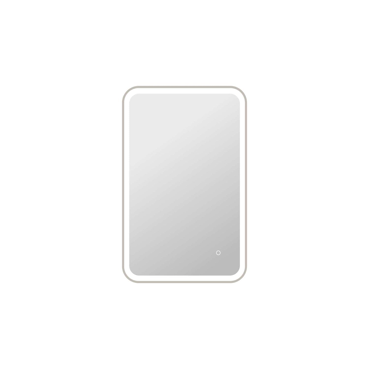 36 Inch Rectangle Led Front And Backlit Wall Mirror In Silver by Elegant Kitchen and Bath