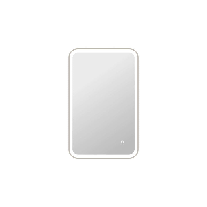36 Inch Rectangle Led Front And Backlit Wall Mirror In Silver by Elegant Kitchen and Bath