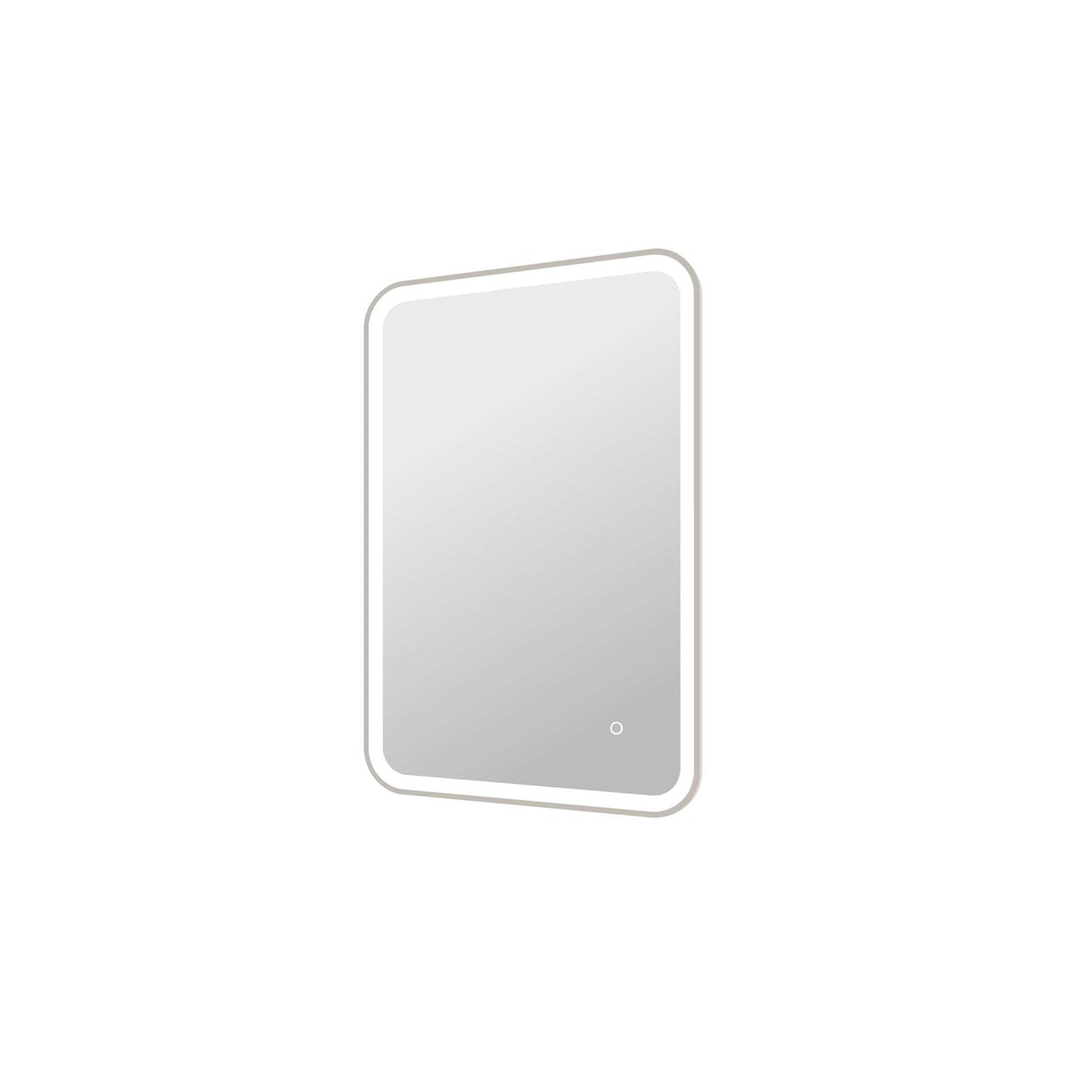 36 Inch Rectangle Led Front And Backlit Wall Mirror In Silver