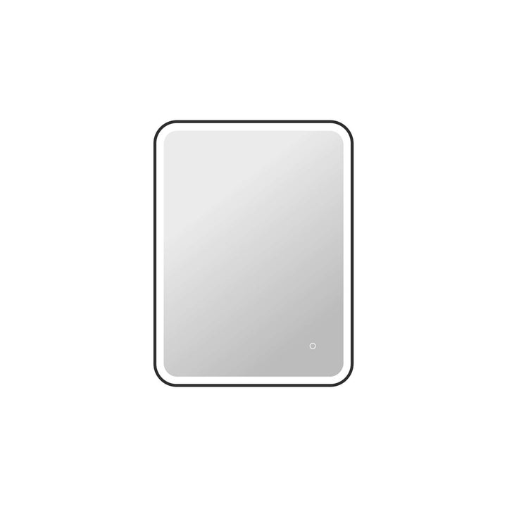 36 Inch Rectangle Led Front And Backlit Wall Mirror In Black by Elegant Kitchen and Bath