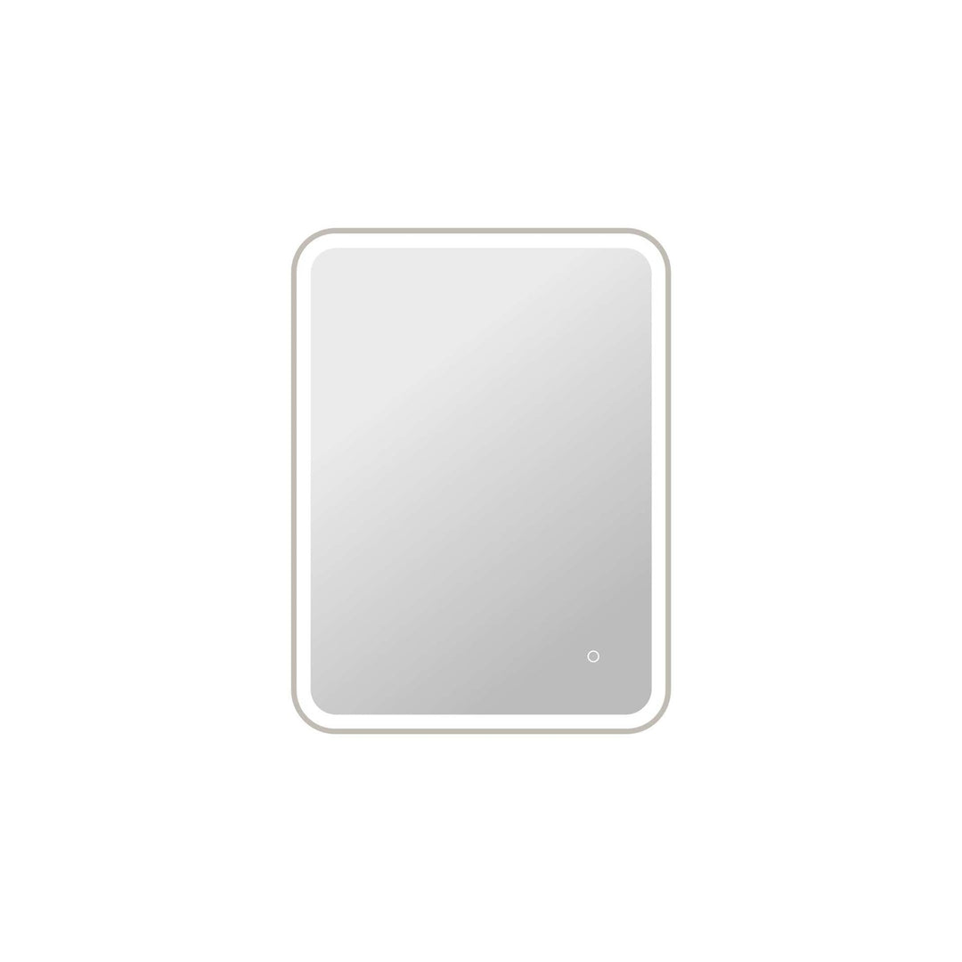 36 Inch Rectangle Led Front And Backlit Wall Mirror In Silver by Elegant Kitchen and Bath