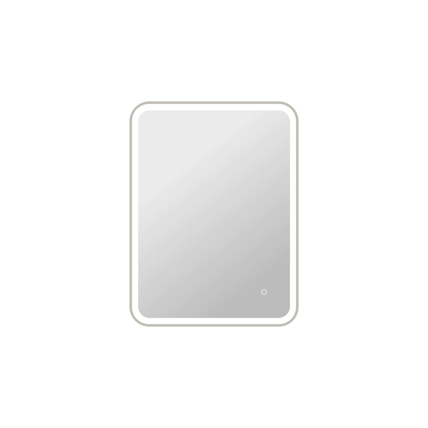 36 Inch Rectangle Led Front And Backlit Wall Mirror In Silver by Elegant Kitchen and Bath