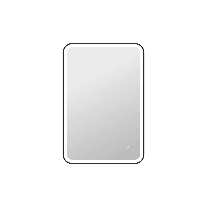 40 Inch Rectangle Led Front And Backlit Wall Mirror In Black by Elegant Kitchen and Bath