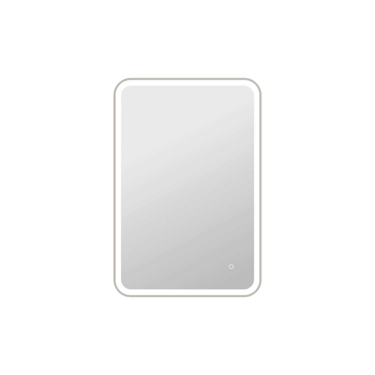 40 Inch Rectangle Led Front And Backlit Wall Mirror In Silver by Elegant Kitchen and Bath