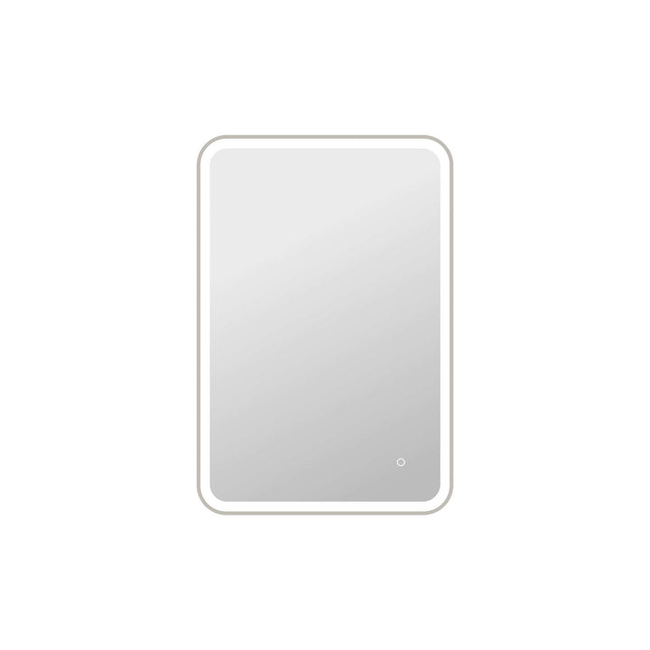 40 Inch Rectangle Led Front And Backlit Wall Mirror In Silver by Elegant Kitchen and Bath