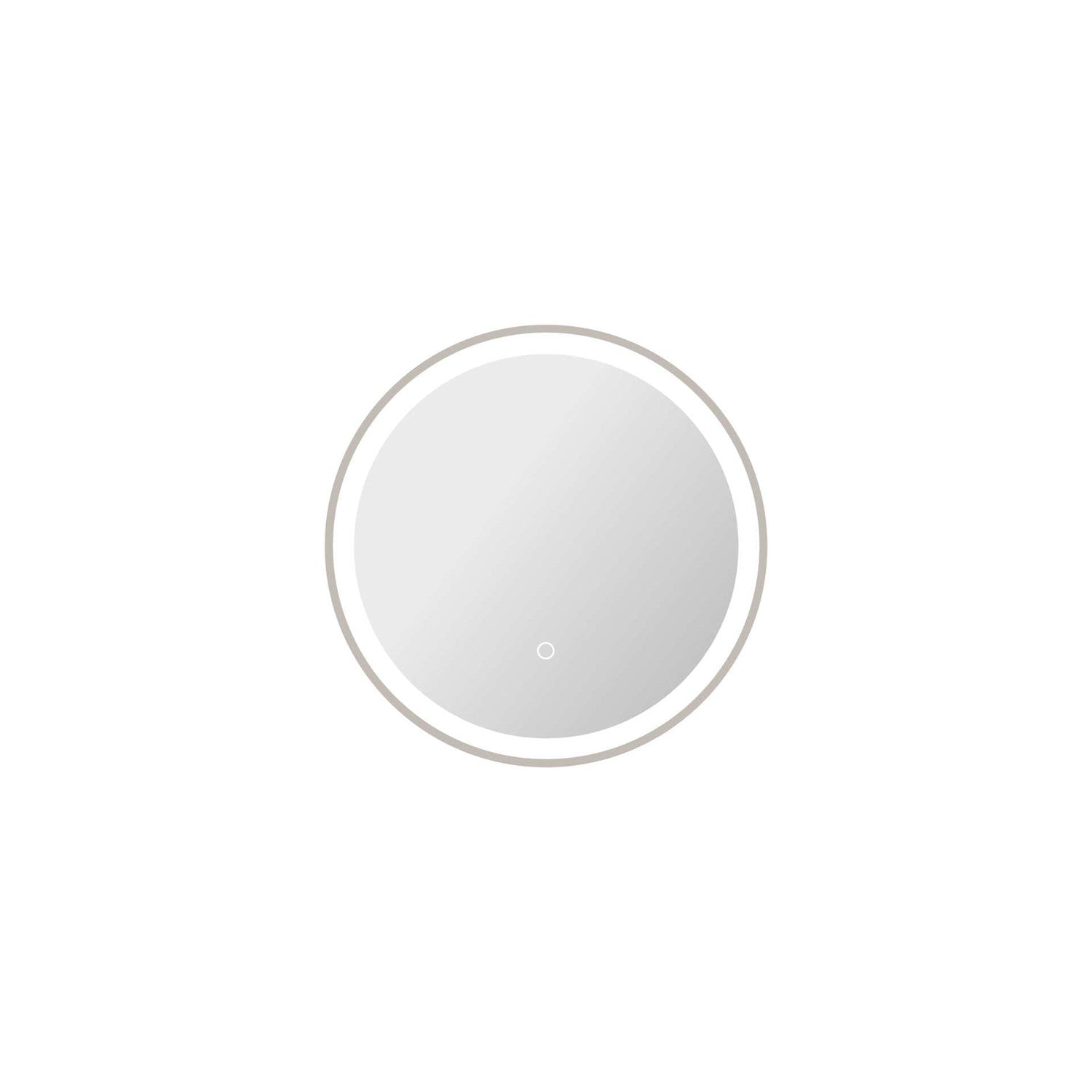 21 Round Led Front And Backlit Wall Mirror In Silver by Elegant Kitchen and Bath
