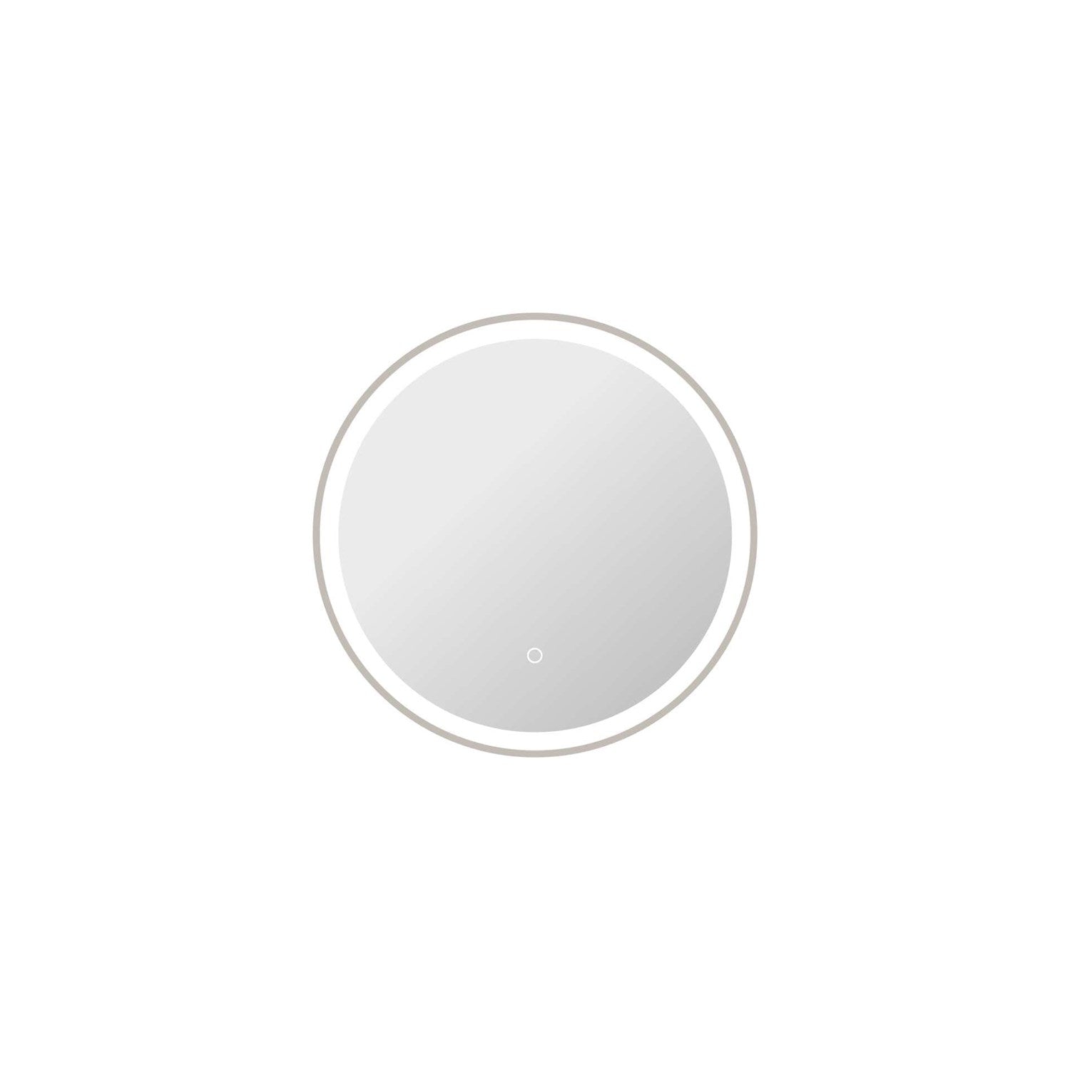 24 Round Led Front And Backlit Wall Mirror In Silver by Elegant Kitchen and Bath