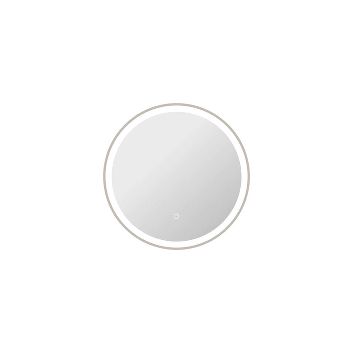 24 Round Led Front And Backlit Wall Mirror In Silver by Elegant Kitchen and Bath