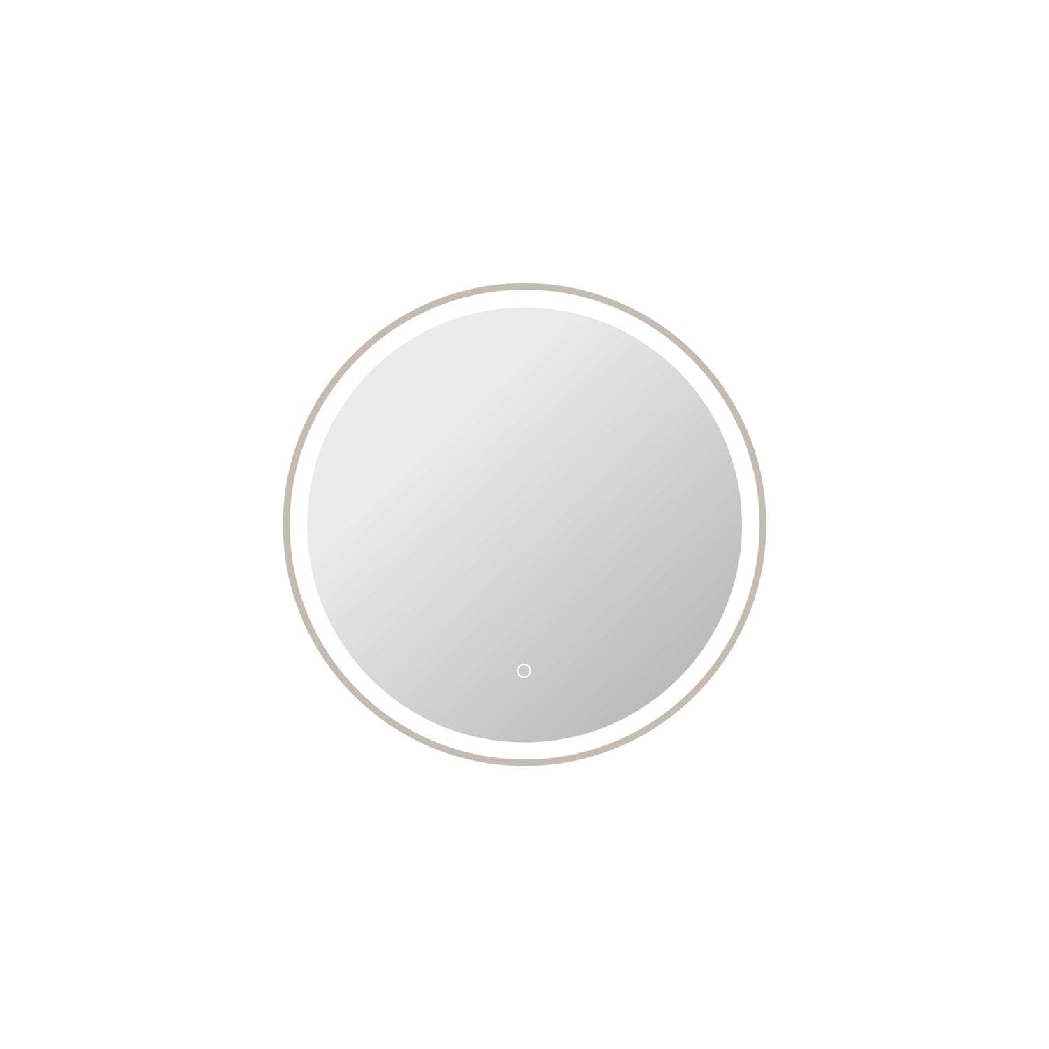28 Round Led Front And Backlit Wall Mirror In Silver by Elegant Kitchen and Bath