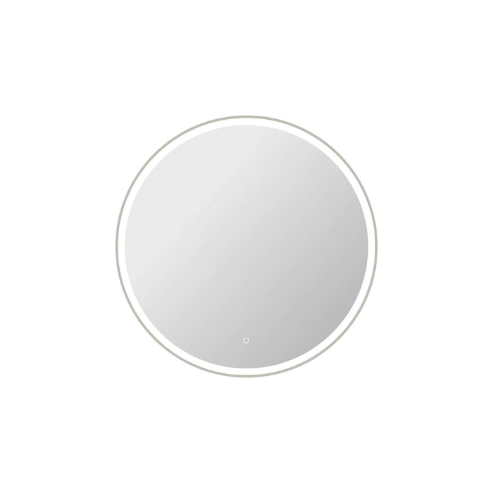 39 Round Led Front And Backlit Wall Mirror In Silver by Elegant Kitchen and Bath