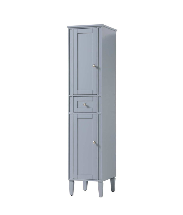 16 Inch Bath Storage Cabinet In Grey