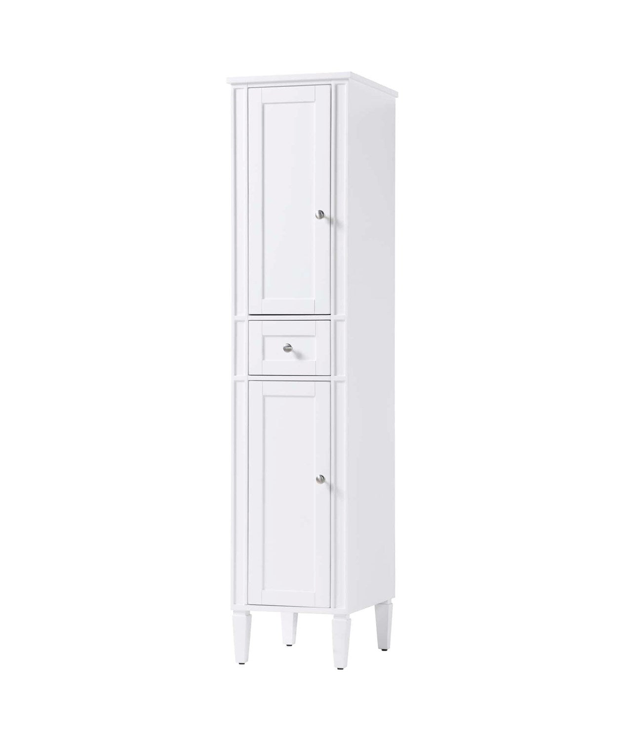 16 Inch Bath Storage Cabinet In White