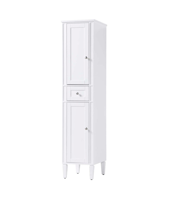 16 Inch Bath Storage Cabinet In White