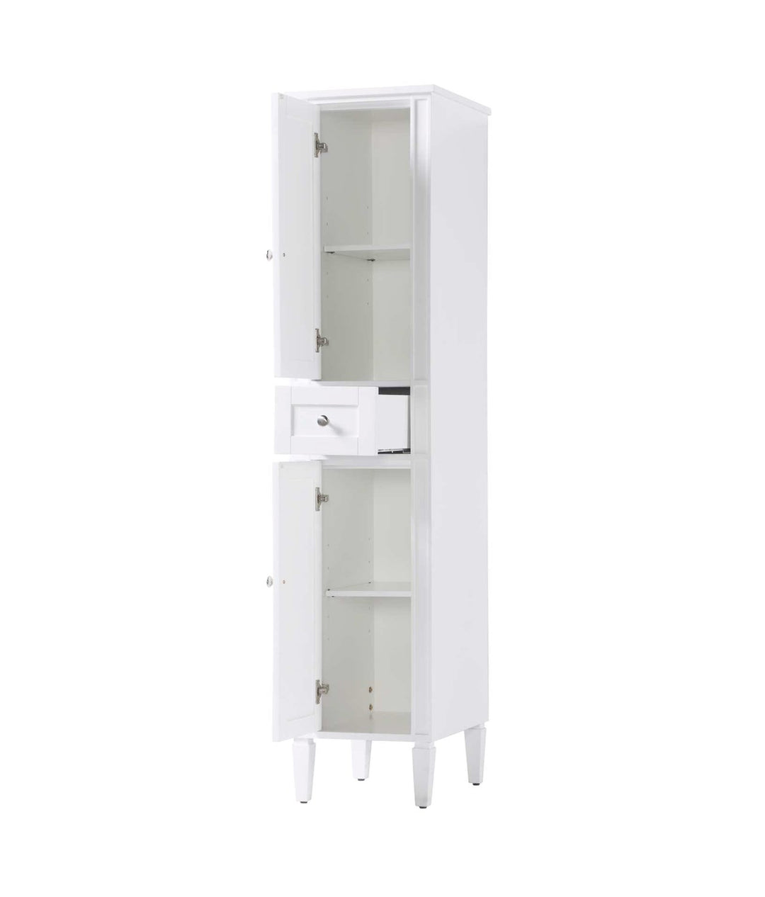 16 Inch Bath Storage Cabinet In White