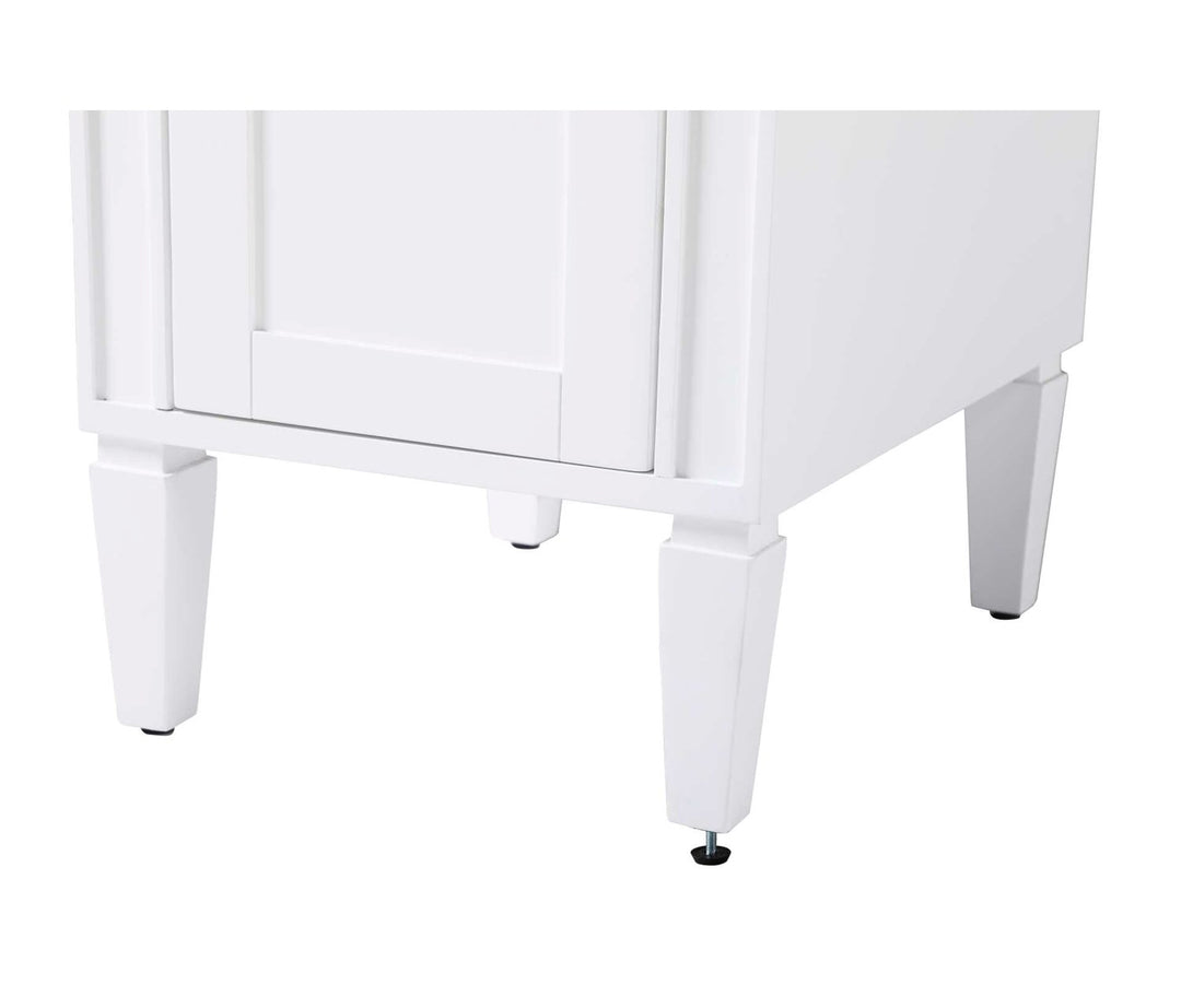 16 Inch Bath Storage Cabinet In White