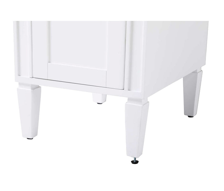 16 Inch Bath Storage Cabinet In White