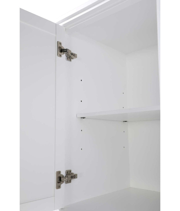 16 Inch Bath Storage Cabinet In White