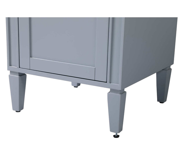 20 Inch Bath Storage Cabinet In Grey